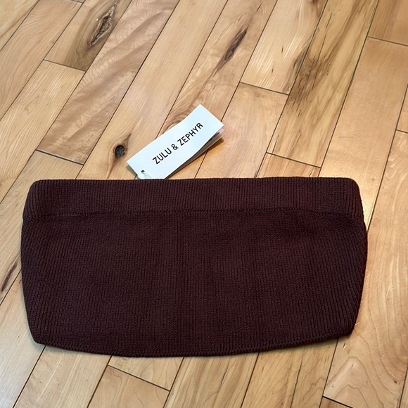 NWT Zulu & Zephyr Ribbed Knit Bandeau - Picture 2 of 8
